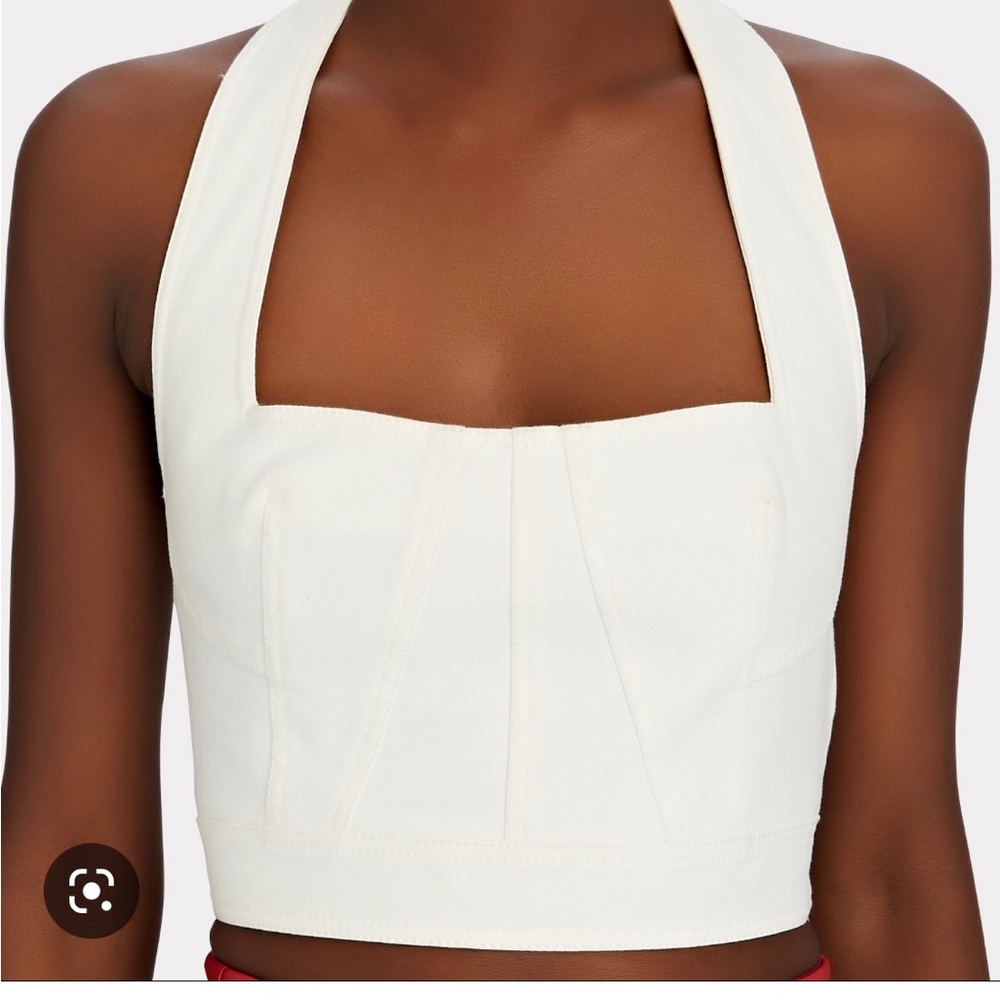 Derek Lam 10 Crosby Davina Halter Seamed Bustier Top Size 2